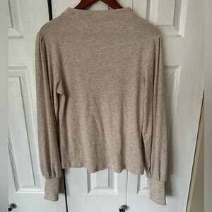 Ever New Light Brown Long Sleeve Light Weight Sweater Size Large